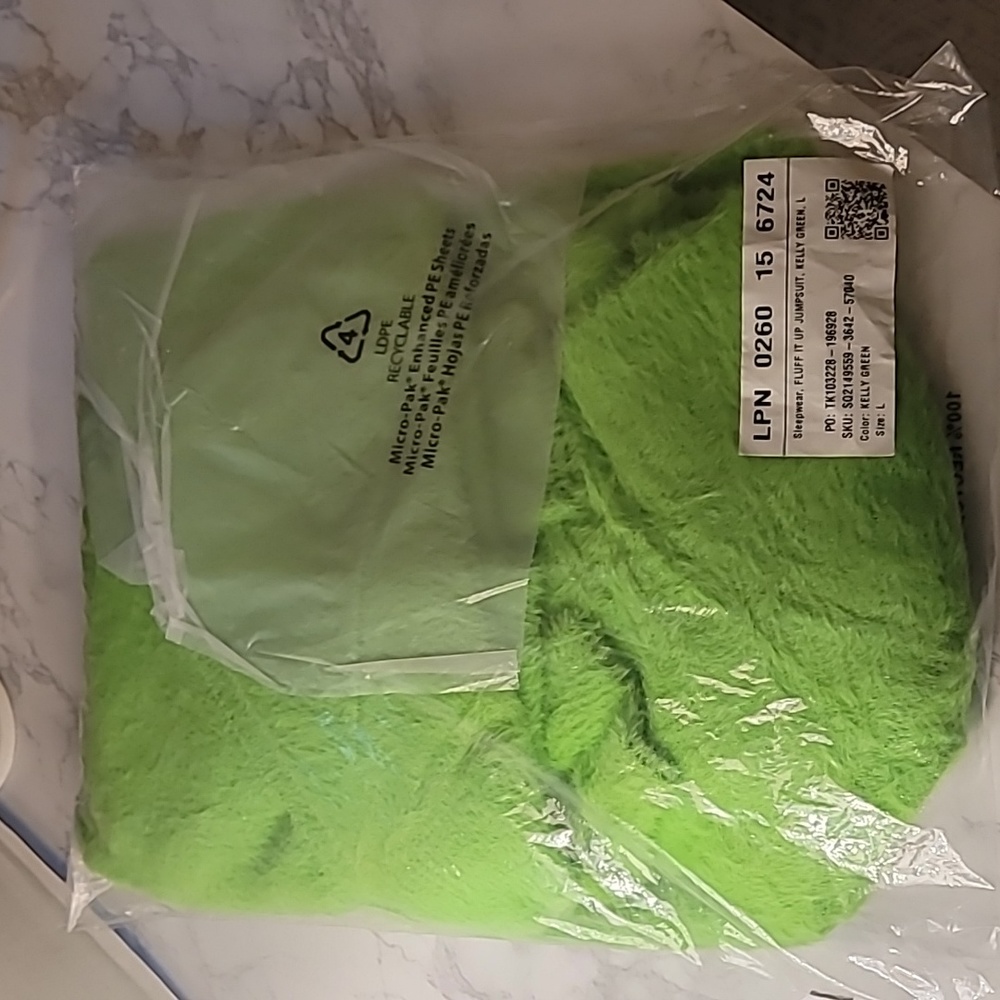 FLUFF IT UP CATSUIT KELLY GREEN L - Picture 6 of 8